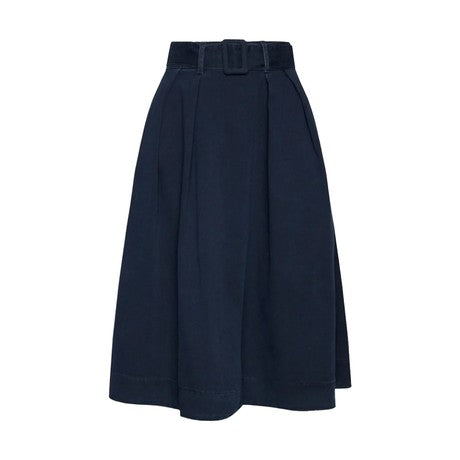 Gonna Donna Tommy Hilfiger "Soft Midi Skirt Kelly" - Blu Denim