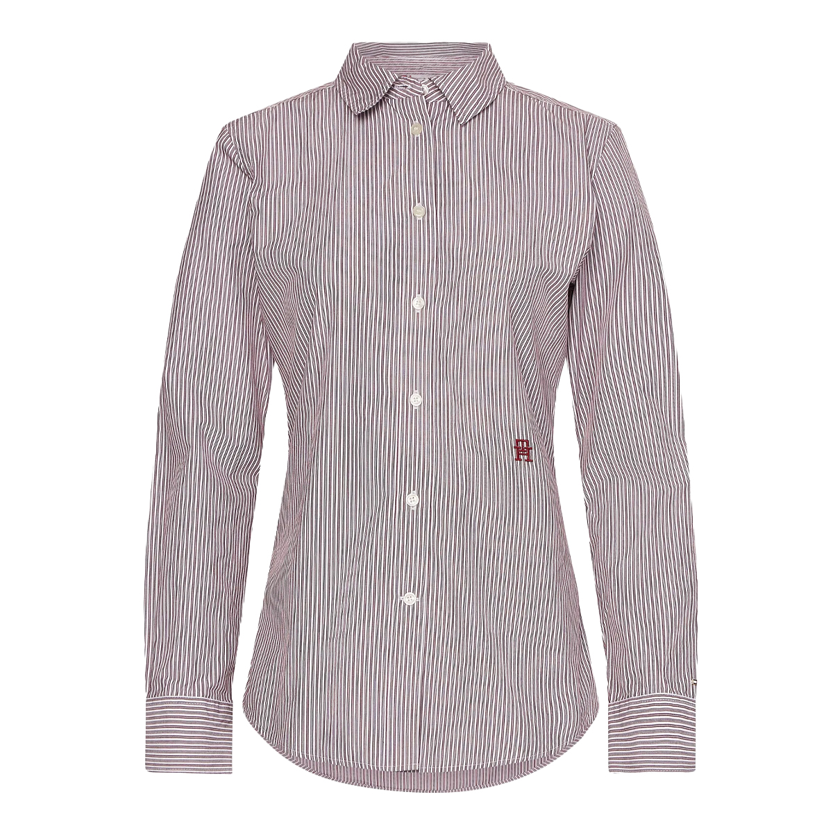Tommy Hilfiger Camicia Donna Heritage Stripe Rouge