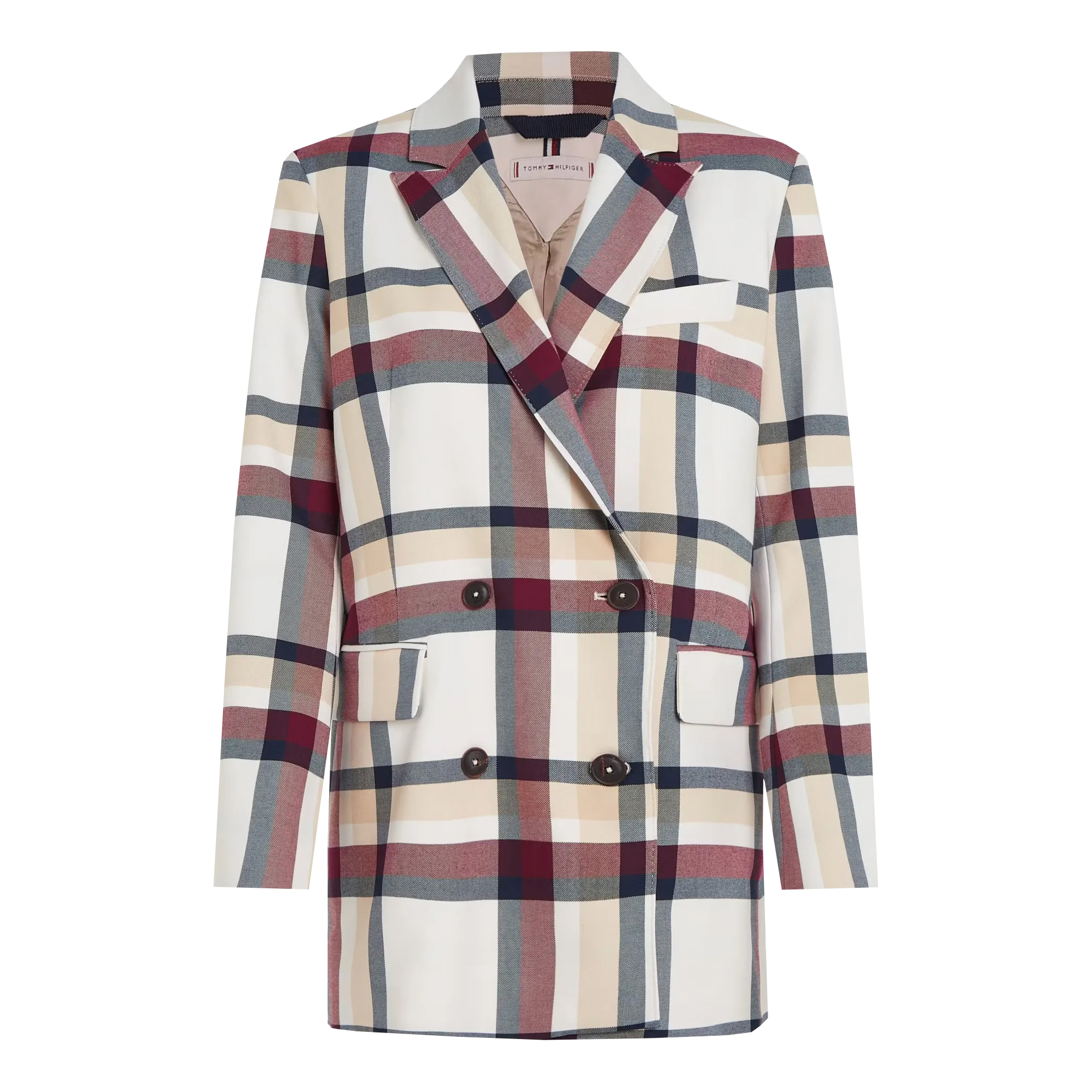 Tommy Hilfiger Blazer Donna Global Stripe Checked