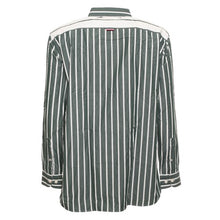 Tommy Hilfiger Camicia Uomo Casual Fit a Righe Verde Avorio Hunter Ivory