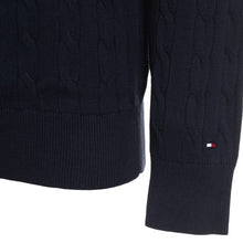 Maglione Uomo Tommy Hilfiger Girocollo Blu Navy in Cotone