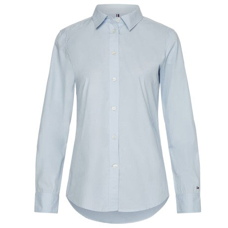 Camicia Donna Tommy Hilfiger Brittany Blue - Cotone, Collo Classico