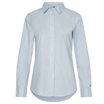 Camicia Donna Tommy Hilfiger Brittany Blue - Cotone, Collo Classico