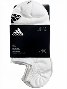 Adidas Calze Light No-Show (Confezione da 3 Paia) – Bianco