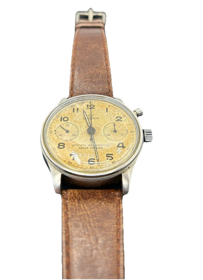 LEMANIA Cronografo Militare Istituto Idrografico Marina Vintage